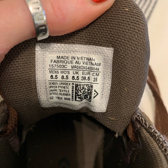 Converse Brown Leather Shoe (Men’s 6.5/Women’s 8.5) - Picture 7 of 8